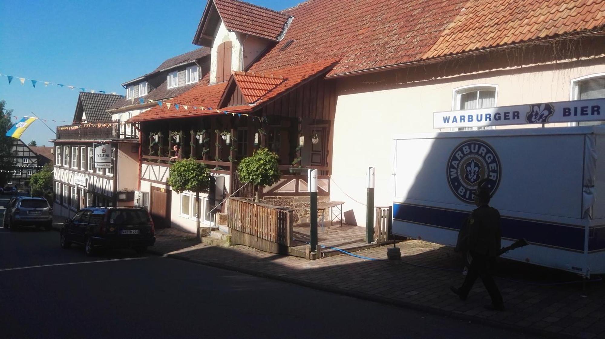 Готель Waldecker Taverne Бад-Арользен Екстер'єр фото